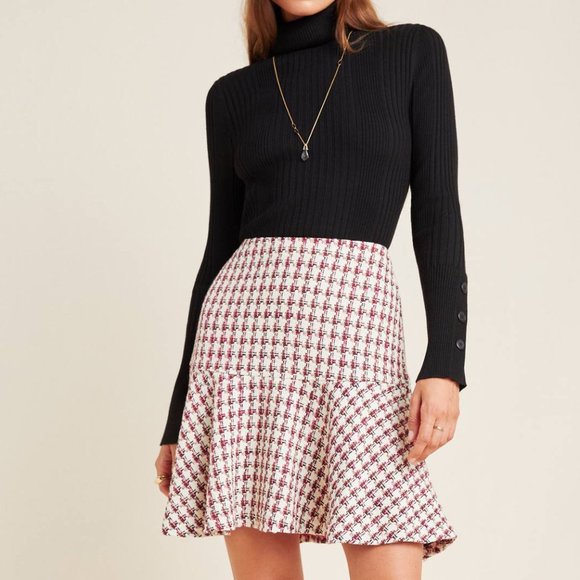 Anthropologie Bobbie Plaid Flounced Mini Skirt - Picture 7 of 11